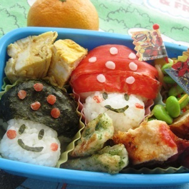 きのこちゃんのお弁当（幼稚園）（キャラ弁）