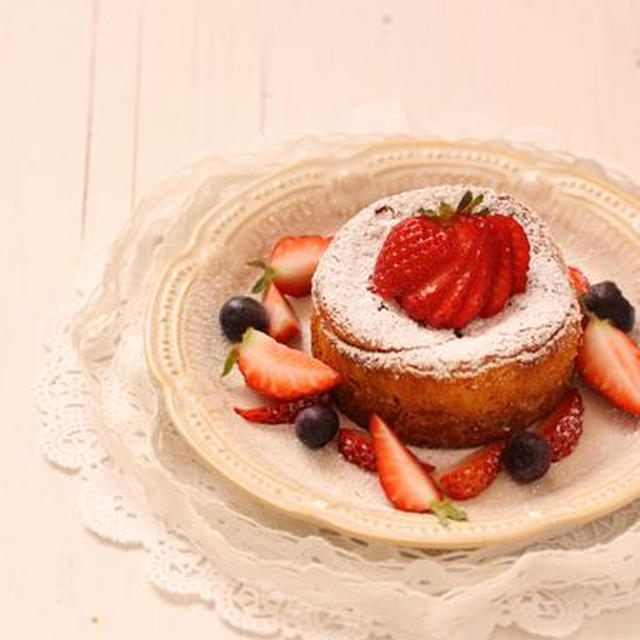 +ベイクドチーズケーキ・ベリーベリー添え+