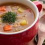 【レシピ】余り野菜で作る♪ひき肉入りカレースープ（S＆Bタイアップ）