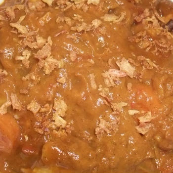 カレーでお昼ごはん