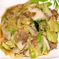 白菜と豚肉のオイスターソース炒め＆鮭とジャガイモ、ブロッコリーのグラタン風