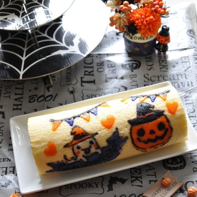 イラストロールケーキ　Halloween