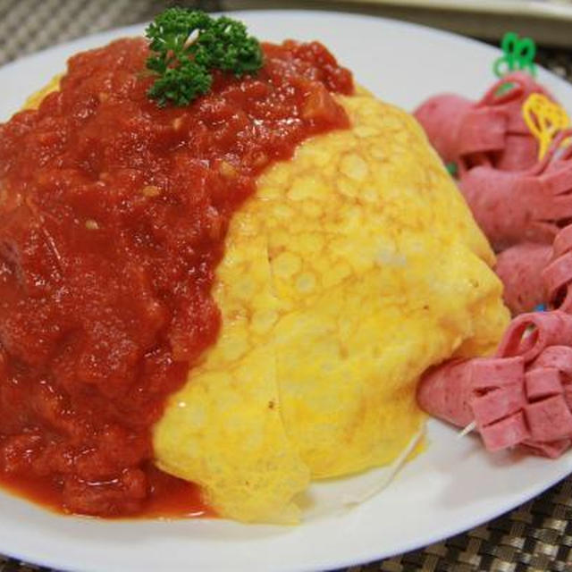 型に工夫？トマトソースなキャベレツ♪