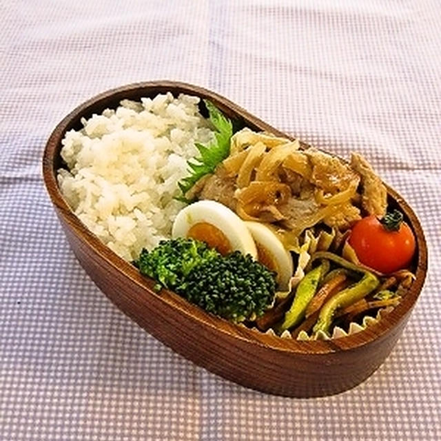 豚肉と玉葱の塩麹香味炒め弁当