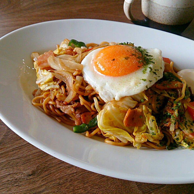 春キャベツの焼きそば