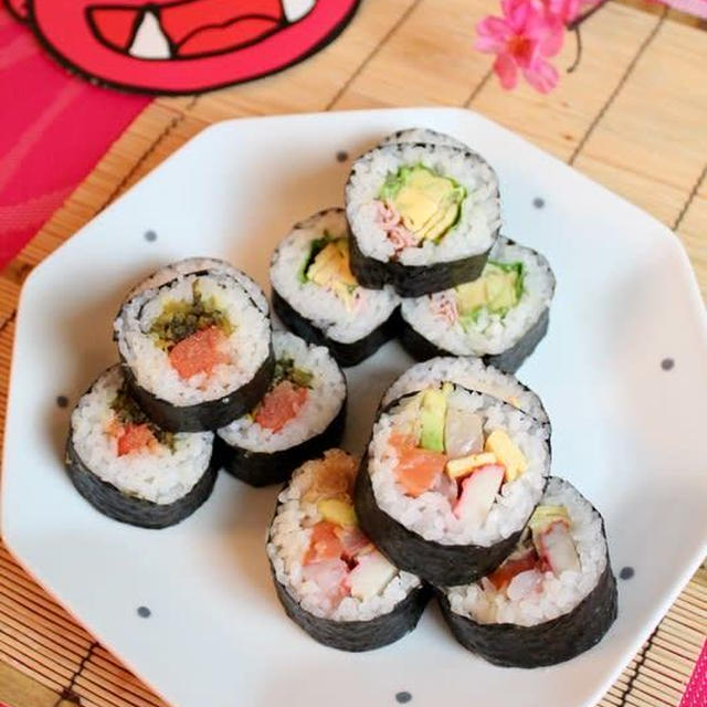 節分にある物で巻き寿司