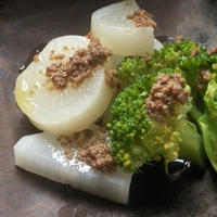 蒸し野菜のアンチョビソース