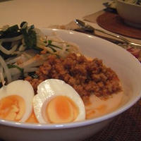 カスピ海ヨーグルトを使った冷やし坦々麺