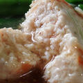 鶏肉ハンバーグの中華風煮込み：つなぎは長芋だけのシンプルな挽肉料理