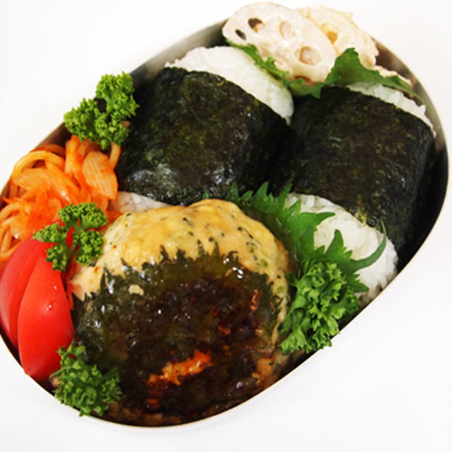 野沢菜ハンバーグ２つのお弁当＆お気に入り♪