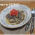 秋の虫と白菜の赤ちゃん　～レシピは『トマトとなすと牛肉のスパゲティ』です～