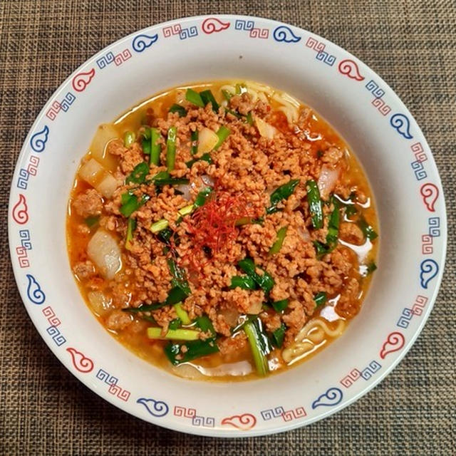 辛いのが急に食べたい時に簡単でいいわぁ☆袋麺ｄｅ台湾風ラーメン♪☆♪☆♪