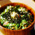 つるつるネバネバ　オクラうどん