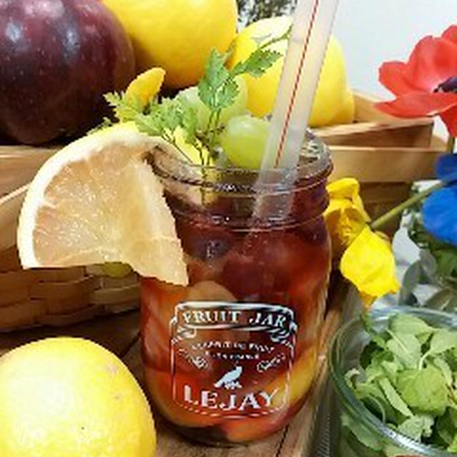 フルーツジャーカクテル(サントリー×レシピブログ)