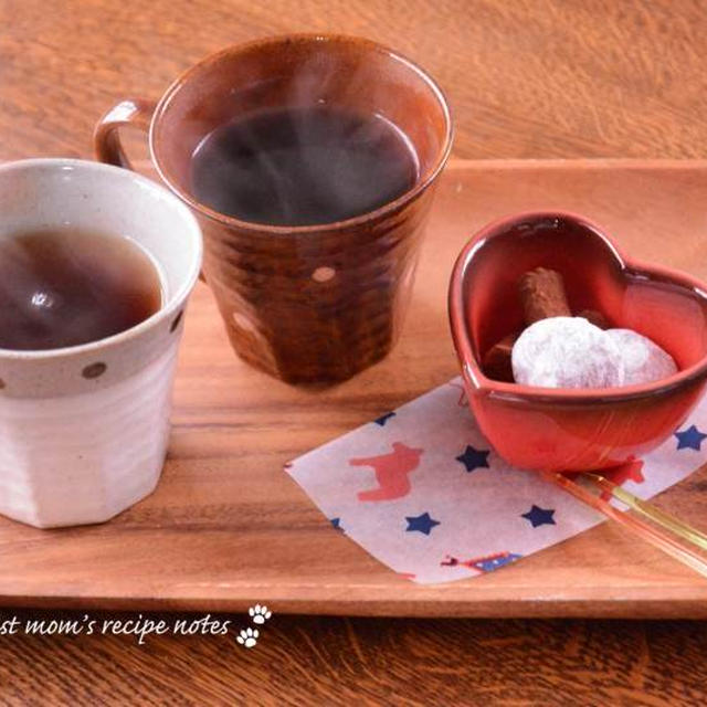 美味しいチョコレートと紅茶で一息