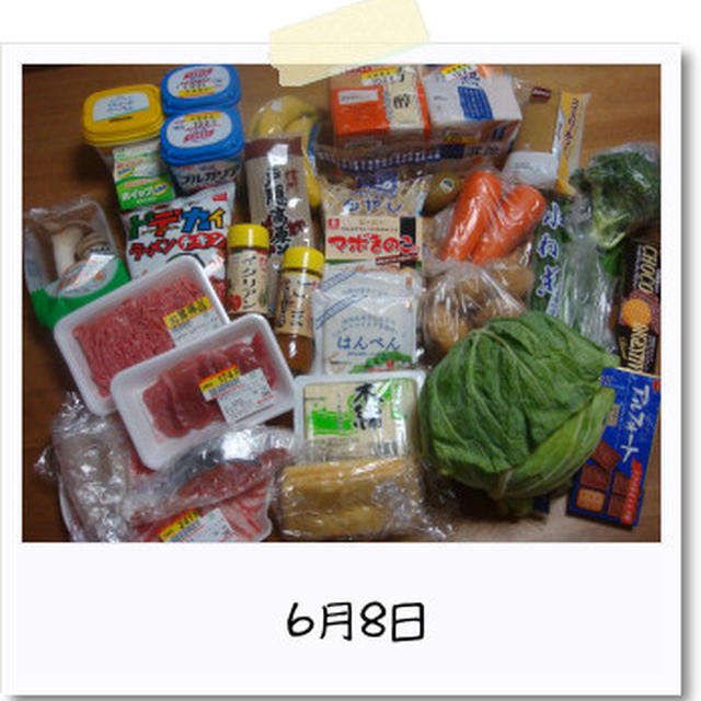 今日の買出し＆晩ごはん