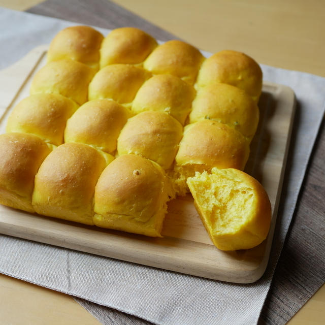 かぼちゃのちぎりパン♪ふわふわ～でふかふか～