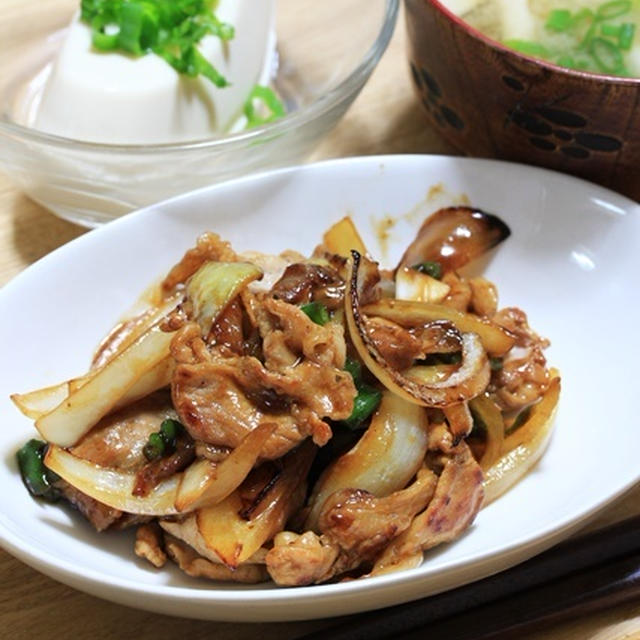 あるもんで肉野菜炒め☆単身父さんの一人誕生会