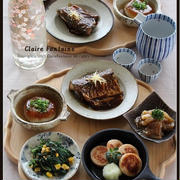 蓮根まんじゅう！鯖の味噌煮！で、おうち居酒屋♪