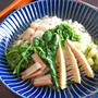 山菜ピラフ、ホタテのソテーとホワイトソース添え。和食だけじゃない、おいしい山菜のレシピ。