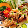 【チャーシュー煮汁】で豚皿(動画レシピ)/Pork saute with a soup of chicken Char siu.
