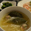 ♪ゴーヤの肉詰めスープとお味噌★緑のカーテンの収穫★♪ by 緒方　亜希野さん