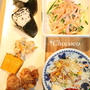 おにぎりと冷やし中華で晩御飯