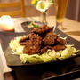 愛する焼肉のたれで、ラムの焼肉
