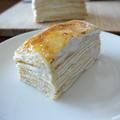 卵焼き器で焼くオートミールクレープを使った『低脂質ミルクレープケーキ』 Gluten-free Mille crepe cake | グルテンフリー レシピ｜オートミールケーキ