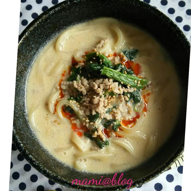 ☆まろやか豆乳担々うどん☆