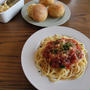 トマト酵母のトマトミートソースパスタ