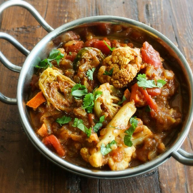 Indian Curry with Roasted Veggies 野菜たっぷり本格インドカレー