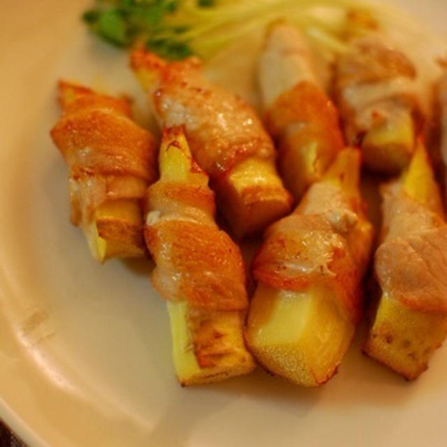 シャキシャキ！たけのこの肉巻き