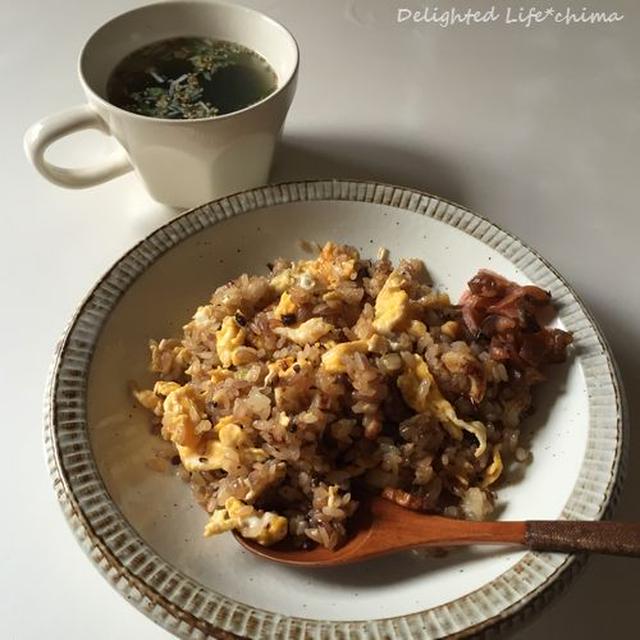 チャーハンとスープのランチ