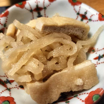 切り干し大根とお揚げの炊いたん　レンチンで