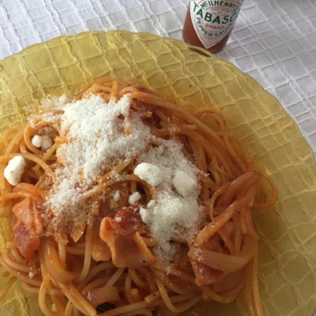 超アルデンテだったトマトパスタ