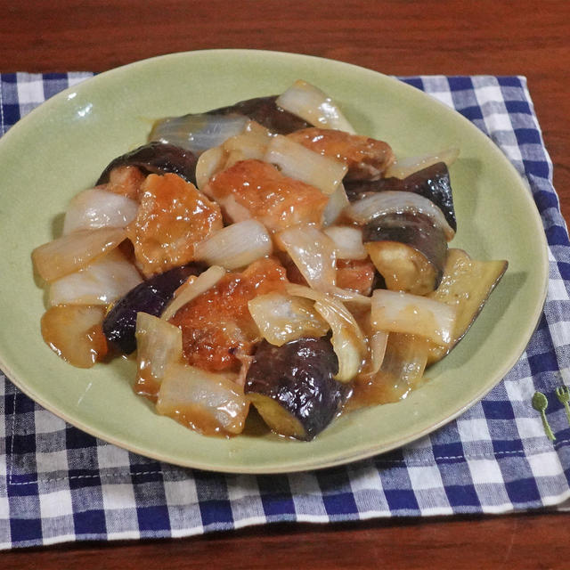 とろ旨！茄子と鶏肉の甘酢あんかけ