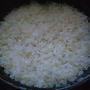 湯立てで白米（９８７）。。。宮城県産登米の米特別栽培米ササニシキ・白米（あいざわ米店）と茨城県産うまかっぺコシヒカリ玄米・新米（あいざわ米店）