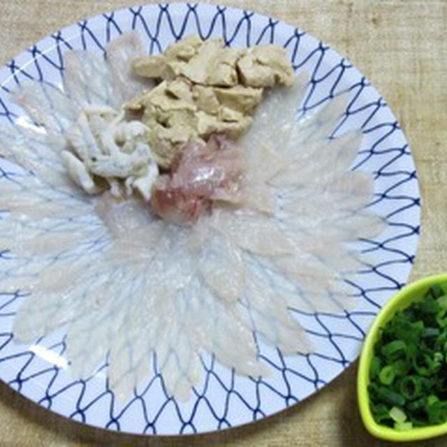 カワハギの薄造り 生牡蠣のネギぽん酢掛け By 仁平さん レシピブログ 料理ブログのレシピ満載