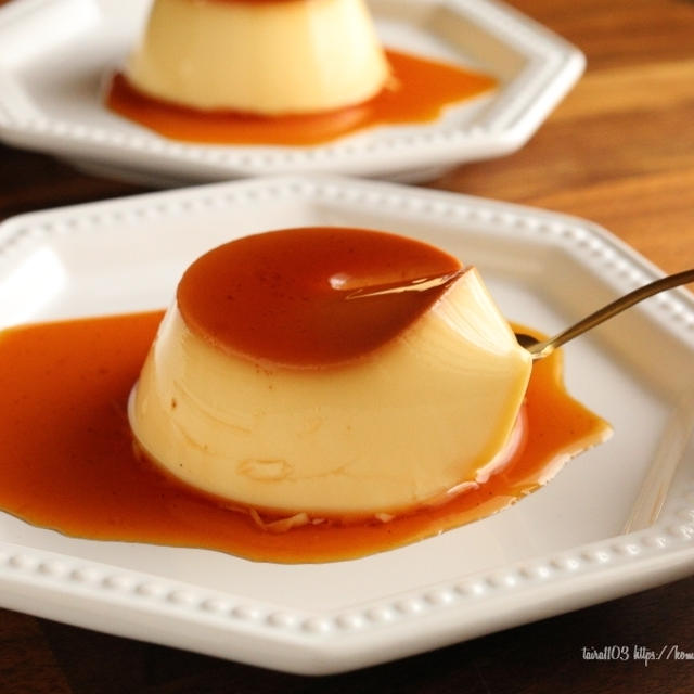 牛乳消費にプリン作り&レモンのシフォンケーキ❁レシピあり