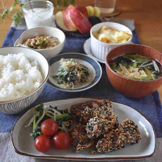 朝ごはん。