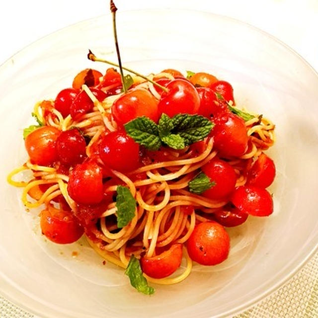 今年もさくらんぼの季節が♪さくらんぼのパスタ2025♡
