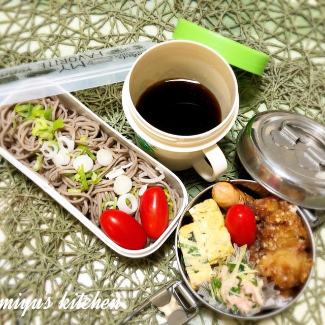 ざるそばのお弁当