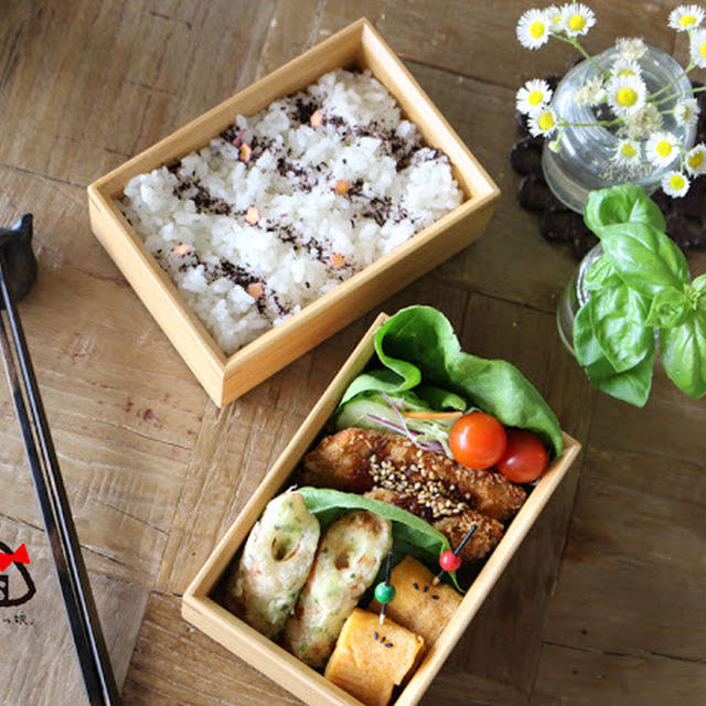 【6/10動画追記!!】鮭のハーブフライ弁当