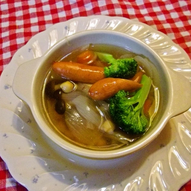 野菜たくさんのスープ