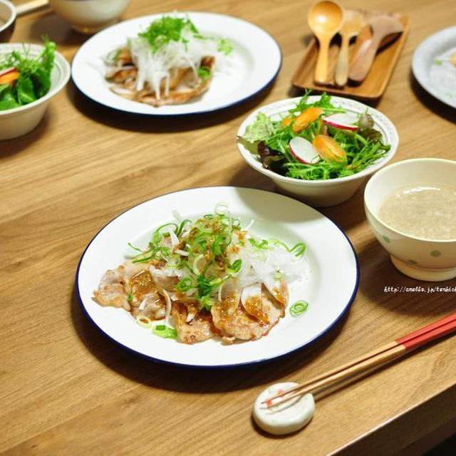 期間限定★新玉ねぎの生姜焼きサラダ