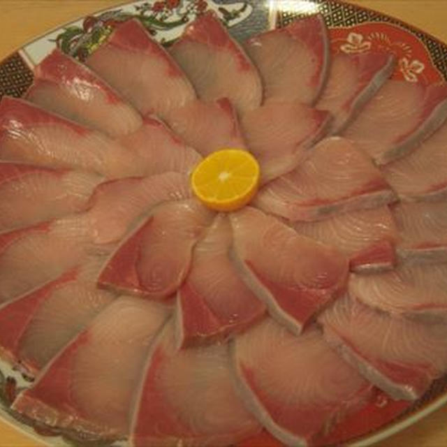 ブリのお造りと純米大吟醸 防長鶴・お正月料理