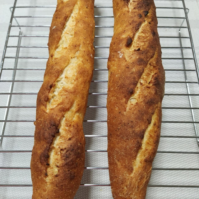 オートミールパンでフランスパン風