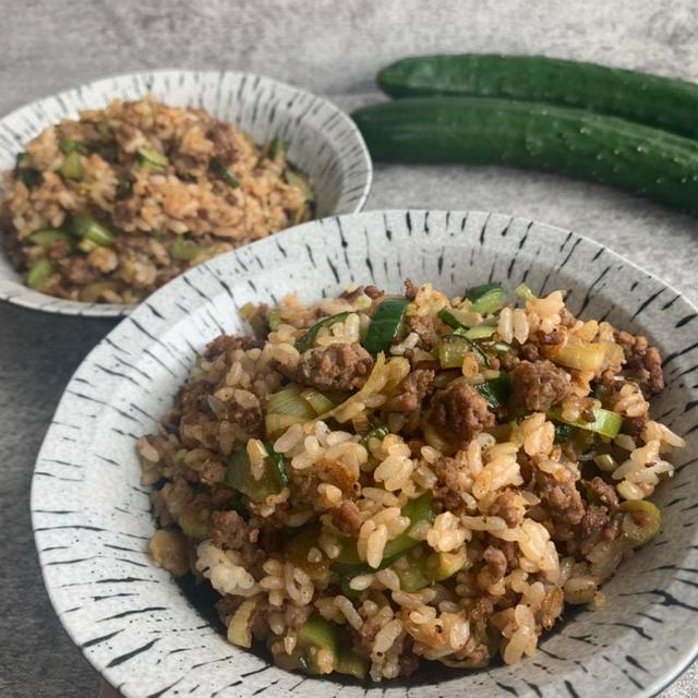 【きゅうり】最後はきゅうり炒飯にしちゃおう！