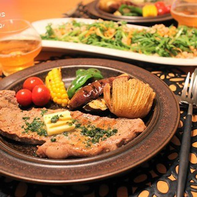 ストウブで『ステーキ』な夜。